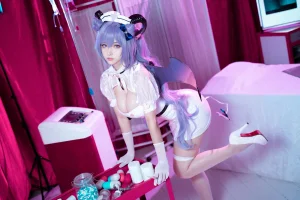 Seya-狮砸《刻晴护士》主题写真：12张全套美图