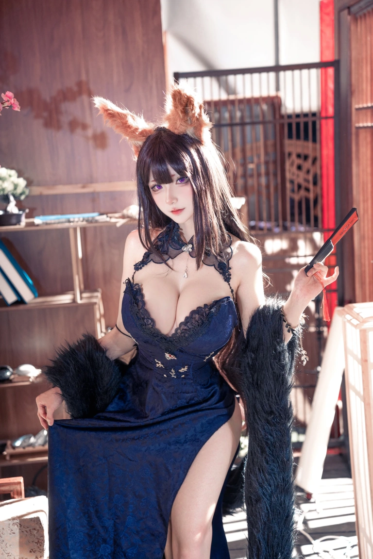 Seya-狮砸《天城旗袍》主题写真：12张全套美图