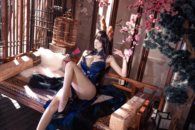 Seya-狮砸《天城旗袍》主题写真：12张全套美图