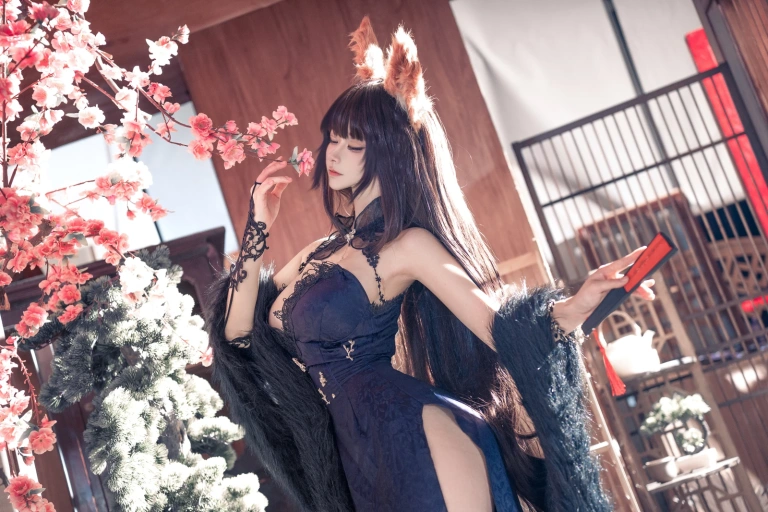 Seya-狮砸《天城旗袍》主题写真：12张全套美图