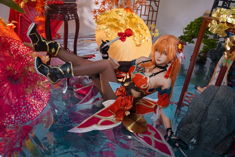 Seya-狮砸《崩坏：星穹铁道 桂乃芬》主题写真：9张全套美图