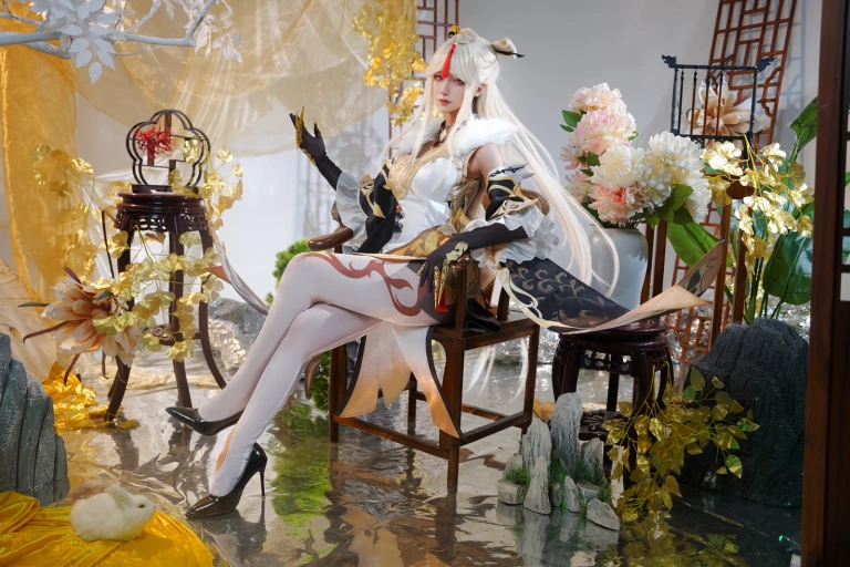 Seya-狮砸《原神 凝光》主题写真：9张全套美图