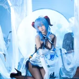 Seya-狮砸《甘雨青花瓷》主题写真：12张全套美图