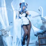 Seya-狮砸《甘雨青花瓷》主题写真：12张全套美图