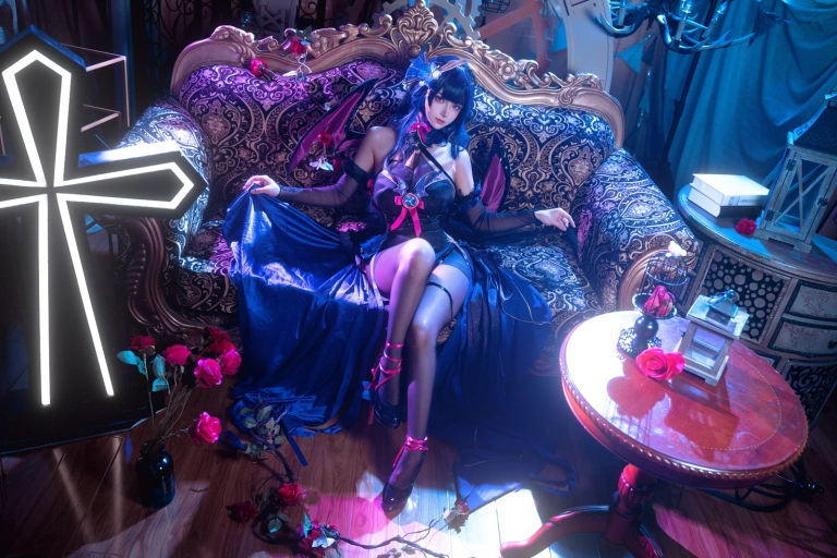 Seya-狮砸《雷电将军 魅魔》主题写真：12张全套美图