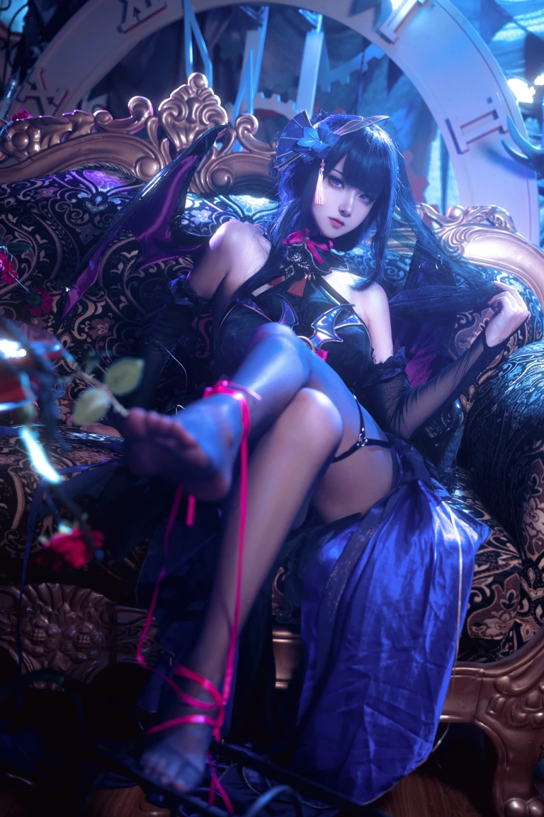 Seya-狮砸《雷电将军 魅魔》主题写真：12张全套美图