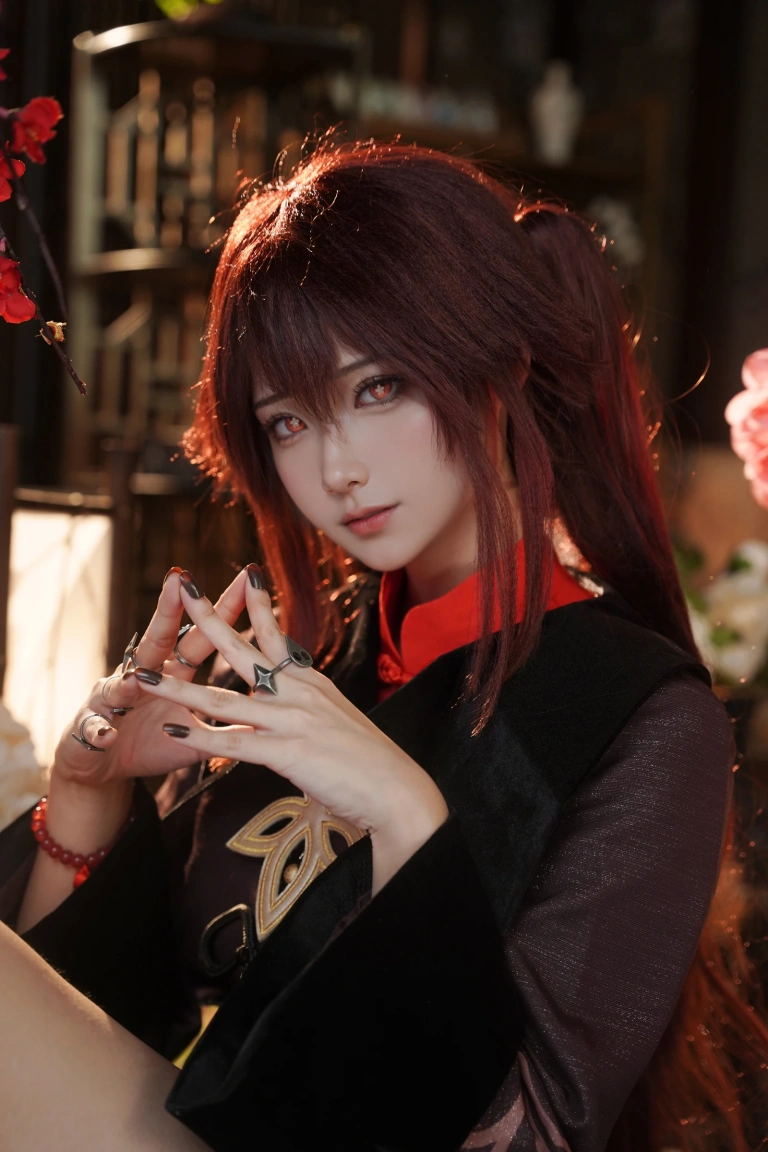 Seya-狮砸《原神 胡桃》主题写真：9张全套美图