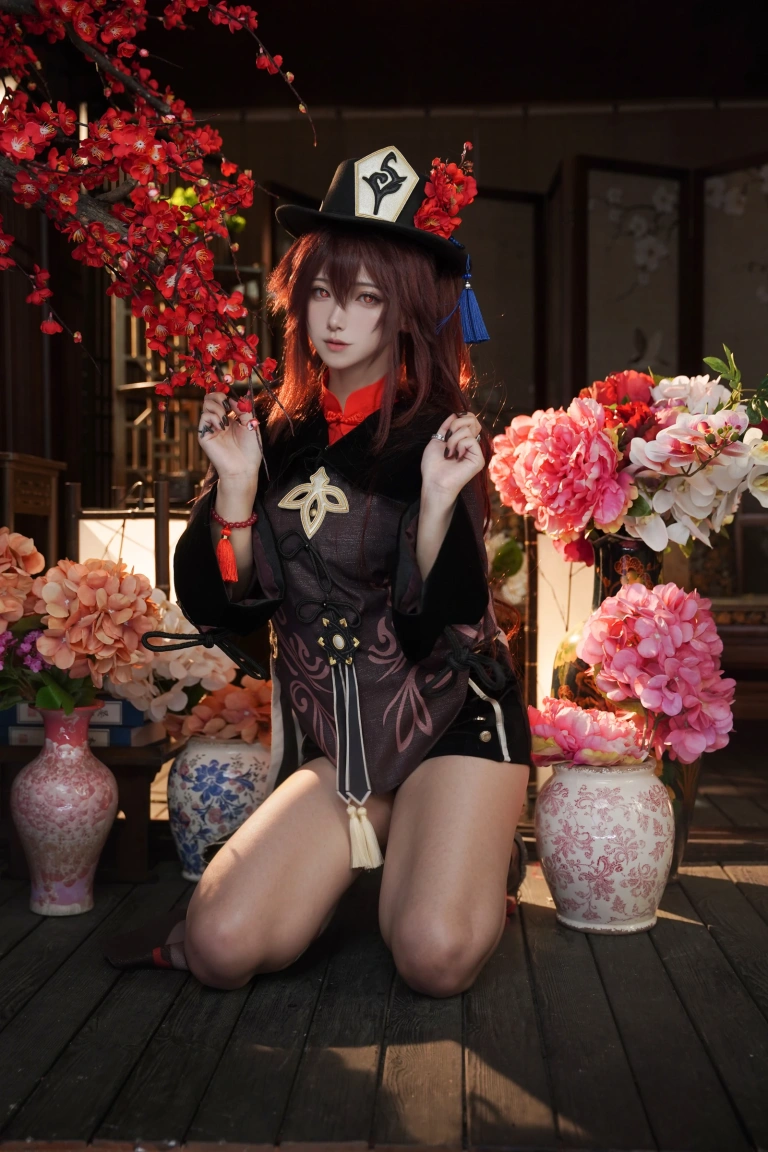 Seya-狮砸《原神 胡桃》主题写真：9张全套美图