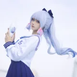 Seya-狮砸《原神 凌华JK》主题写真：6张全套美图