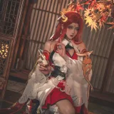 Seya-狮砸《王者荣耀 貂蝉 唤灵魅影》主题写真：6张全套美图