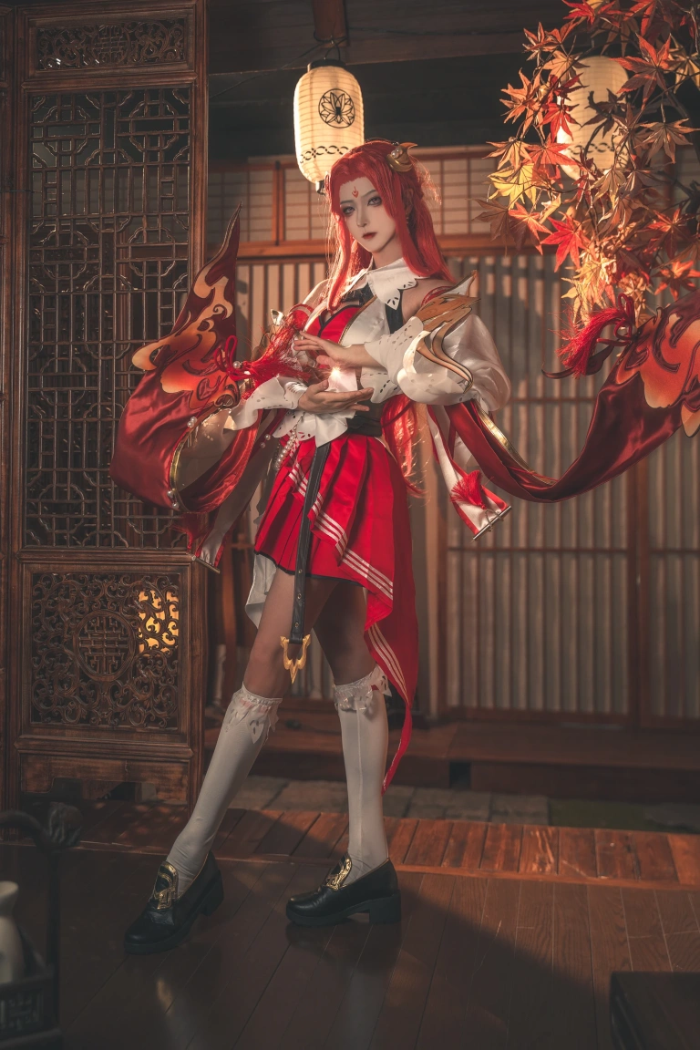 Seya-狮砸《王者荣耀 貂蝉 唤灵魅影》主题写真：6张全套美图