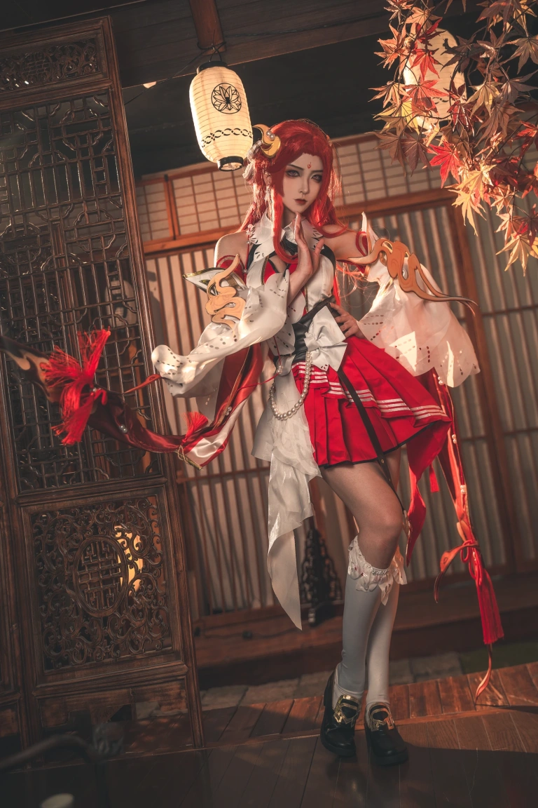 Seya-狮砸《王者荣耀 貂蝉 唤灵魅影》主题写真：6张全套美图