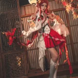 Seya-狮砸《王者荣耀 貂蝉 唤灵魅影》主题写真：6张全套美图