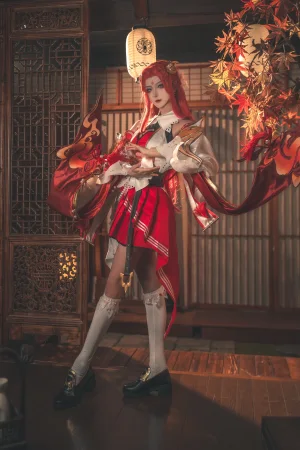 Seya-狮砸《王者荣耀 貂蝉 唤灵魅影》主题写真：6张全套美图