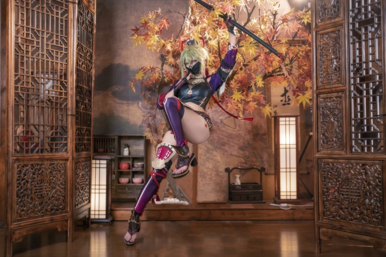 Seya-狮砸《原神 久岐忍》主题写真：6张全套美图