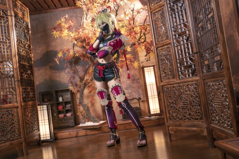 Seya-狮砸《原神 久岐忍》主题写真：6张全套美图