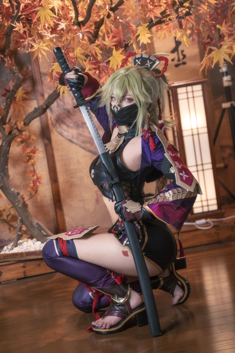 Seya-狮砸《原神 久岐忍》主题写真：6张全套美图