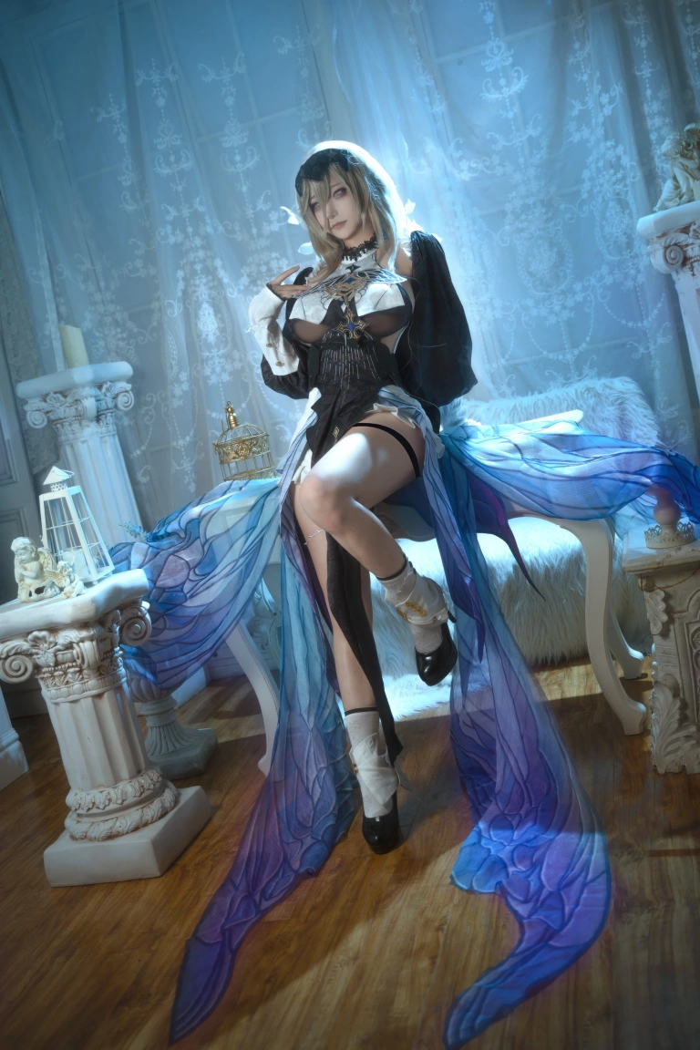 Seya-狮砸《崩坏 阿波尼亚》主题写真：15张全套美图，含4个视频