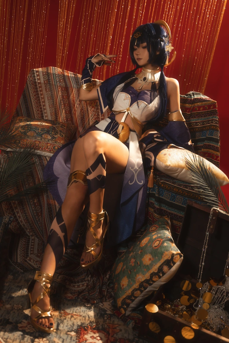 Seya-狮砸《原神 坎蒂丝》主题写真：12张全套美图