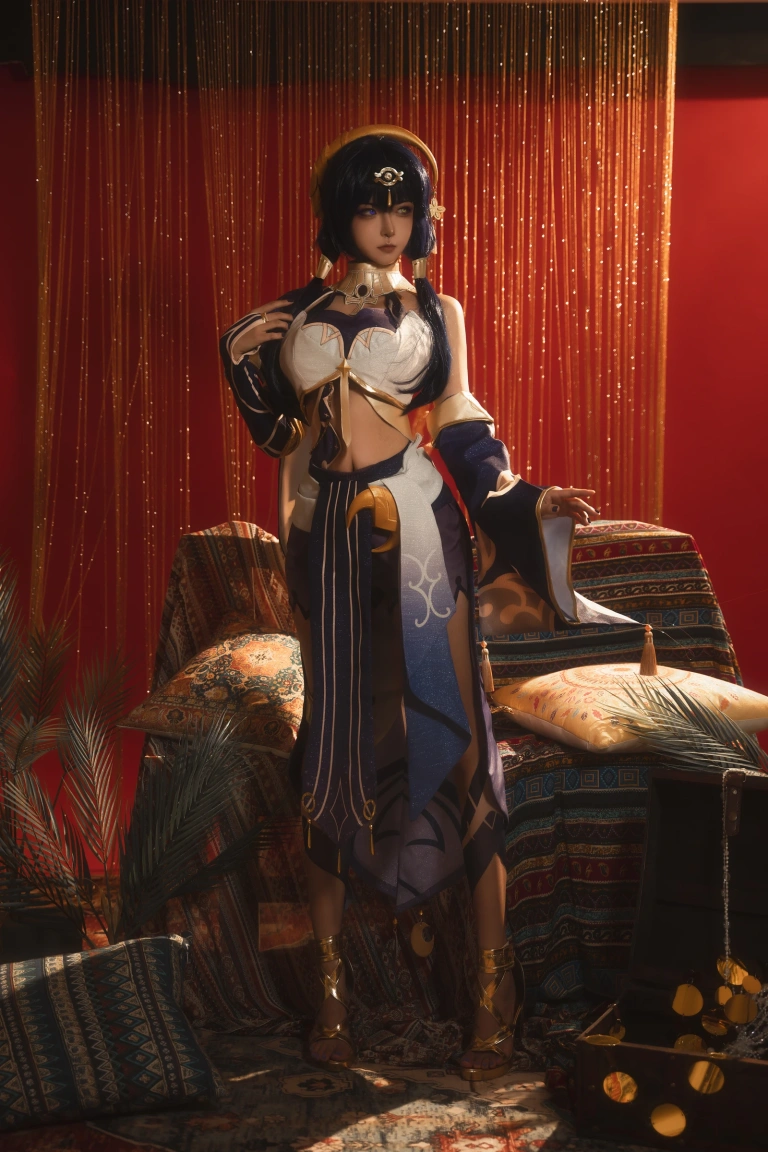 Seya-狮砸《原神 坎蒂丝》主题写真：12张全套美图