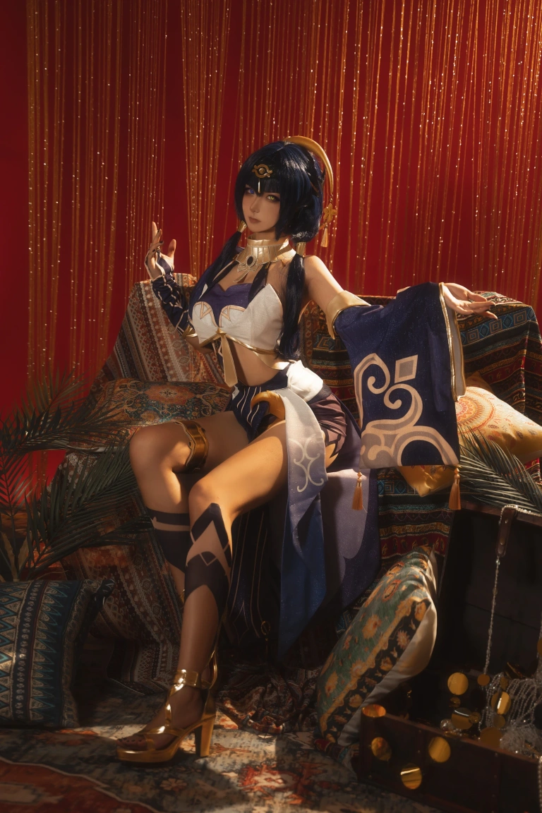 Seya-狮砸《原神 坎蒂丝》主题写真：12张全套美图