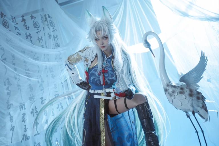 Seya-狮砸《中秋节 飞霄》主题写真：10张全套美图