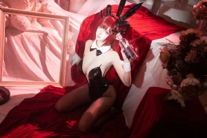 Seya-狮砸《兴登堡兔女郎》主题写真：12张全套美图
