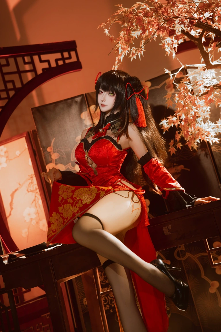 Seya-狮砸《2025年01月限定 狂三旗袍》主题写真：12张全套美图