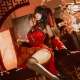 Seya-狮砸《2025年01月限定 狂三旗袍》主题写真：12张全套美图