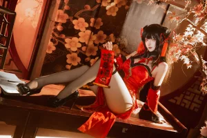 Seya-狮砸《2025年01月限定 狂三旗袍》主题写真：12张全套美图