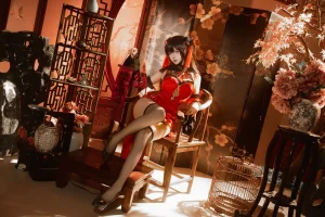 Seya-狮砸《2025年01月限定 狂三旗袍》主题写真：12张全套美图