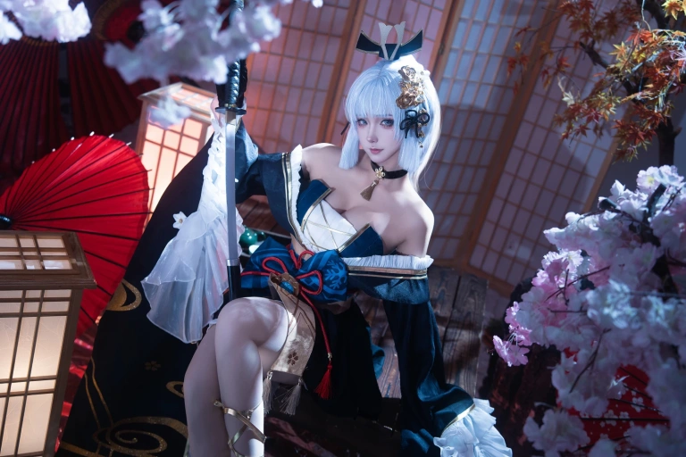 Seya-狮砸《原神 神里绫华·霜刃》主题写真：12张全套美图