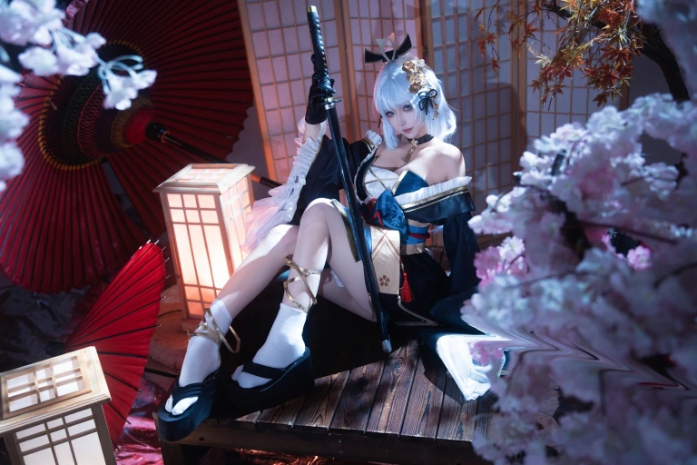 Seya-狮砸《原神 神里绫华·霜刃》主题写真：12张全套美图