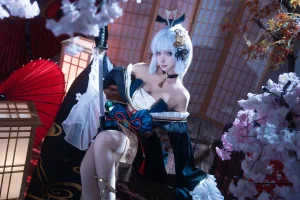 Seya-狮砸《原神 神里绫华·霜刃》主题写真：12张全套美图