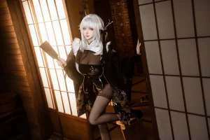 Seya-狮砸《Nikke胜利女神 布兰儿和服》主题写真：12张全套美图