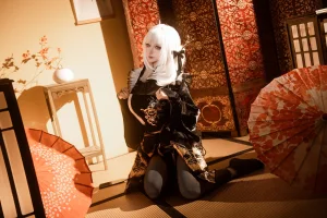 Seya-狮砸《Nikke胜利女神 布兰儿和服》主题写真：12张全套美图