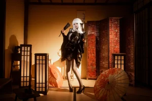 Seya-狮砸《Nikke胜利女神 布兰儿和服》主题写真：12张全套美图