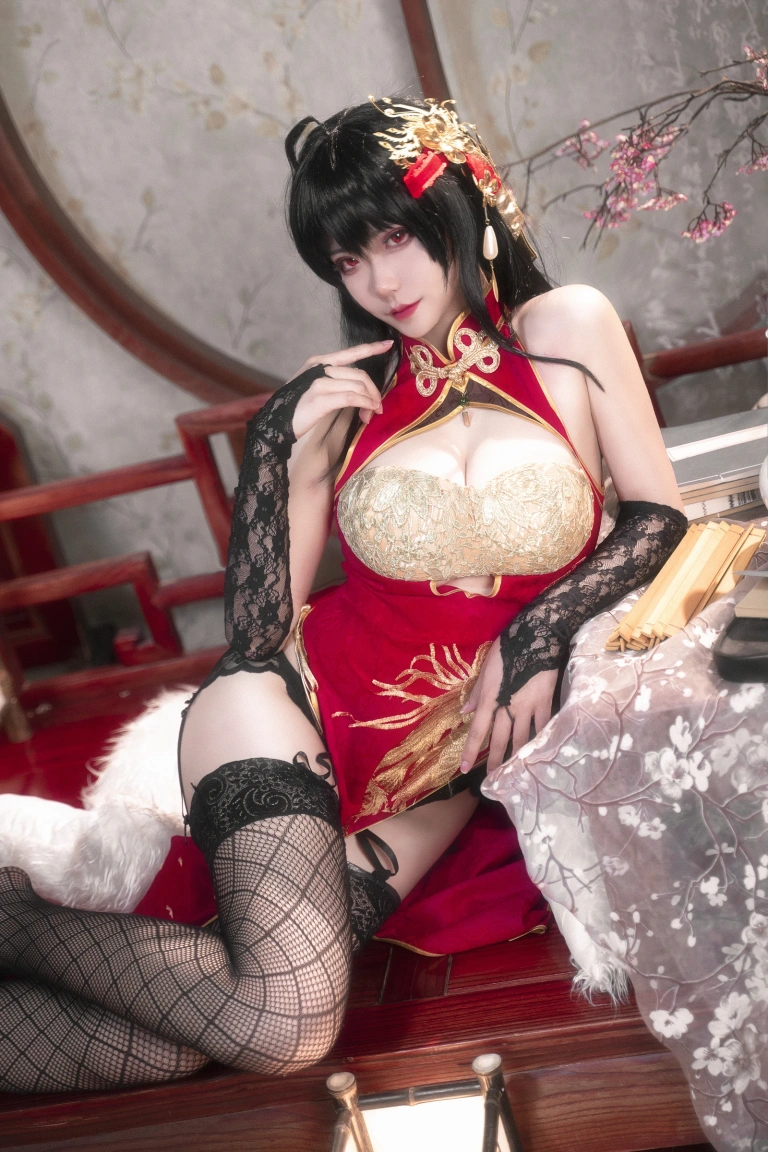 Seya-狮砸《碧蓝航线 大凤旗袍》主题写真：14张全套美图