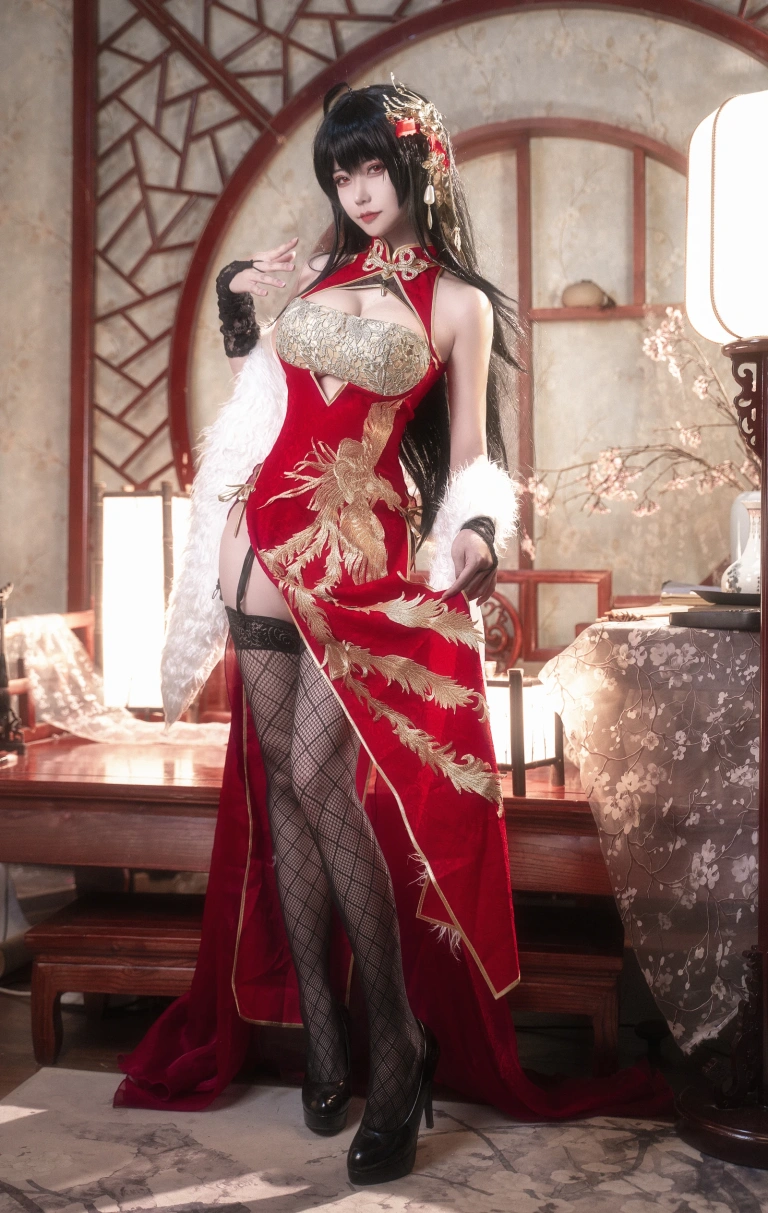Seya-狮砸《碧蓝航线 大凤旗袍》主题写真：14张全套美图