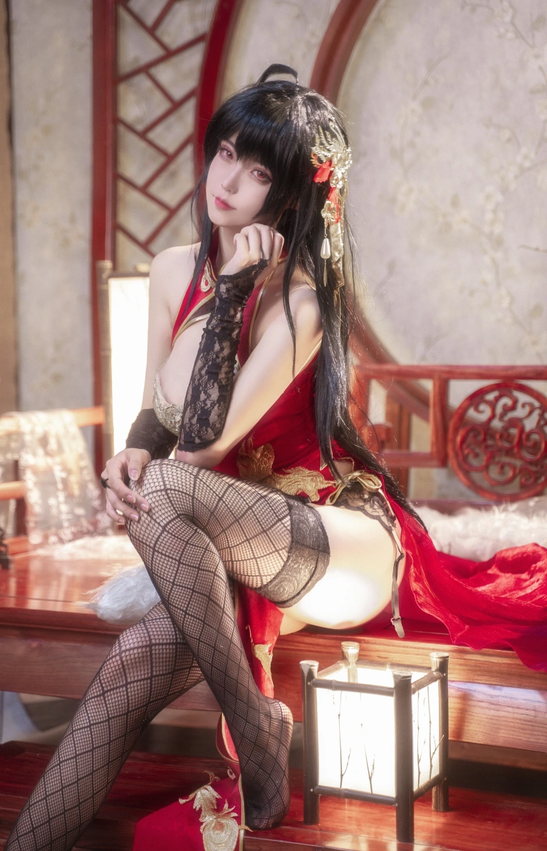 Seya-狮砸《碧蓝航线 大凤旗袍》主题写真：14张全套美图