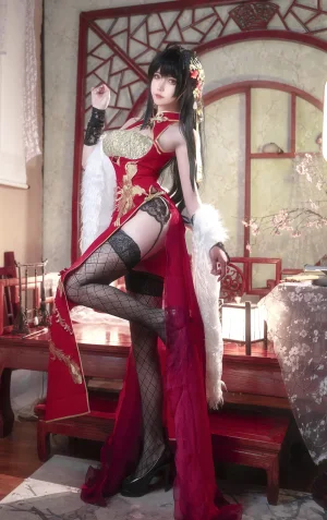 Seya-狮砸《碧蓝航线 大凤旗袍》主题写真：14张全套美图
