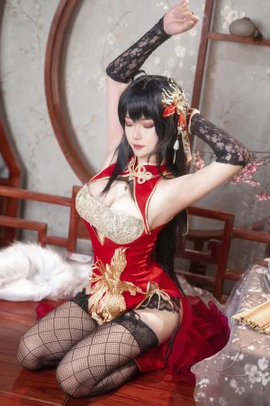 Seya-狮砸《碧蓝航线 大凤旗袍》主题写真：14张全套美图