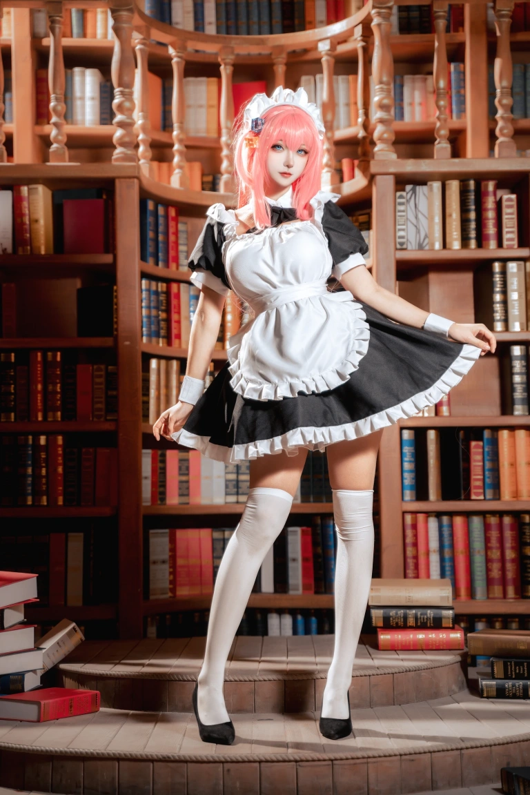 Seya-狮砸《孤独摇滚 波奇酱女仆》主题写真：14张全套美图
