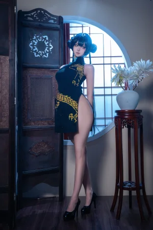 Seya-狮砸《蔚蓝档案 妃咲旗袍》主题写真：12张全套美图