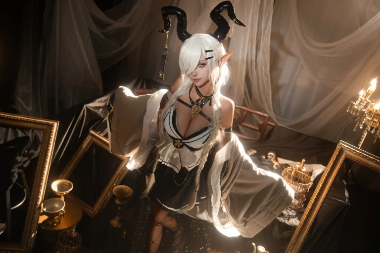 Seya-狮砸《碧蓝航线 尾张魔王》主题写真：12张全套美图