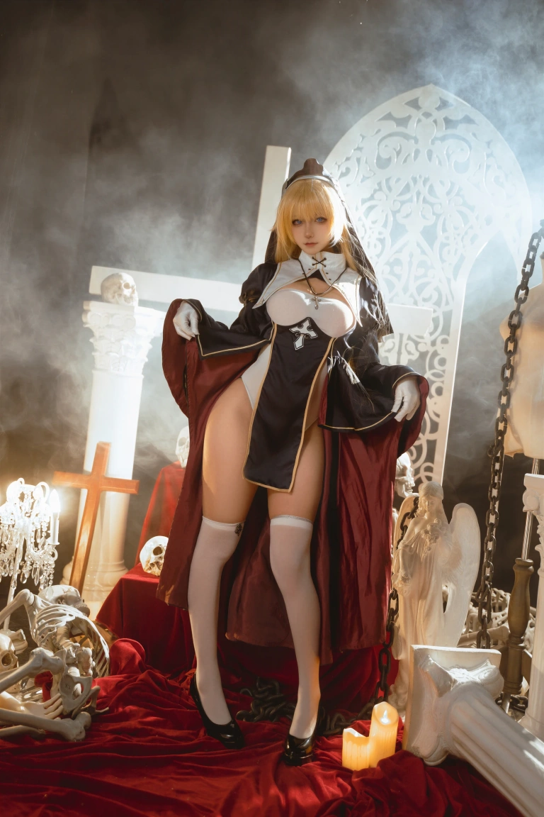 Seya-狮砸《修女》主题写真：12张全套美图