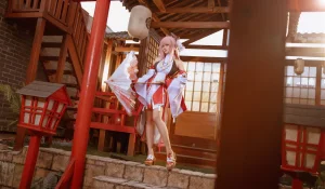 Seya-狮砸《原神 八重神子》主题写真：12张全套美图