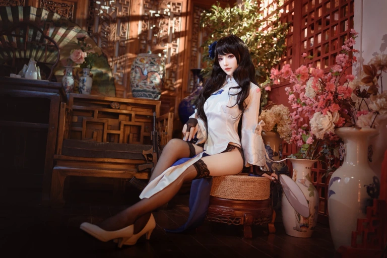 Shika小鹿鹿《95玉玲珑》主题写真：9张全套美图
