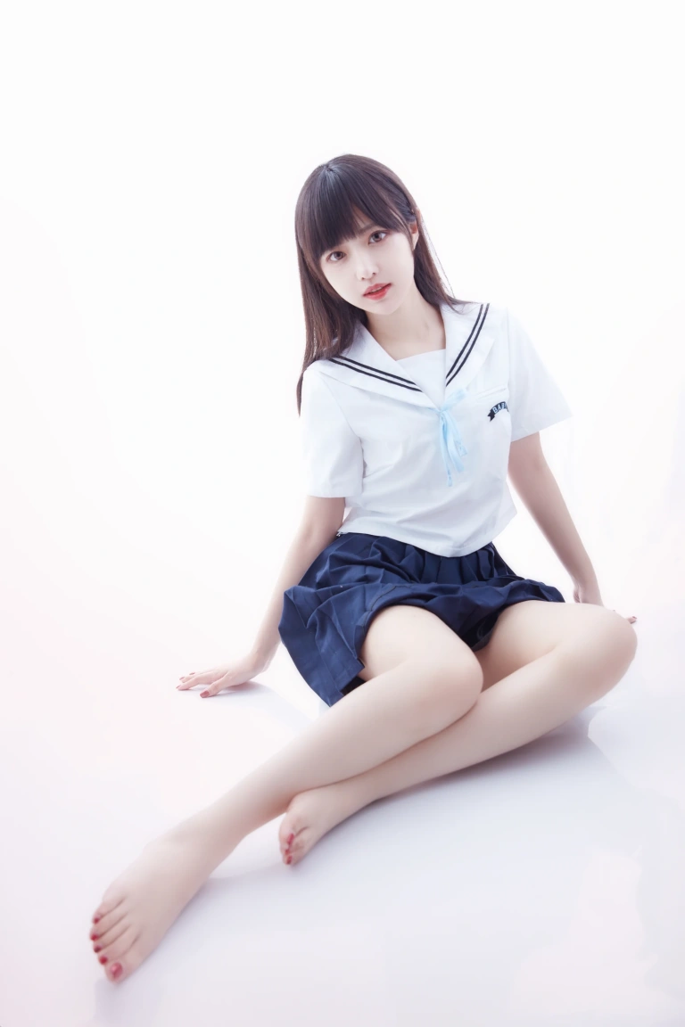 Shika小鹿鹿《JK学姐》主题写真：9张全套美图
