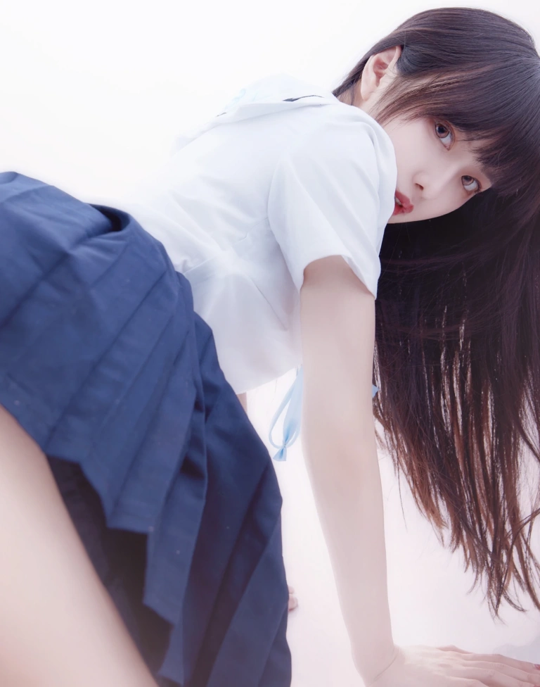Shika小鹿鹿《JK学姐》主题写真：9张全套美图